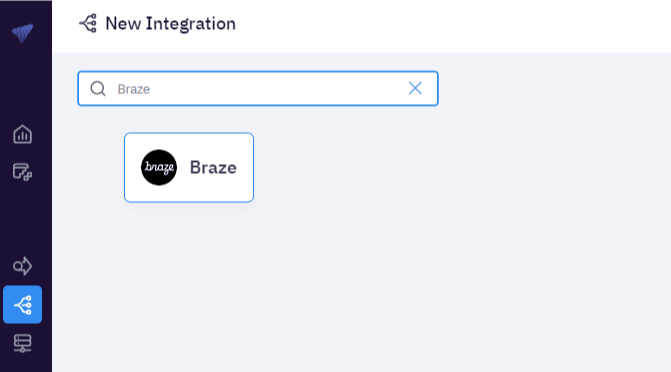 Hinzufügen von Braze als Integration in MetaRouter.