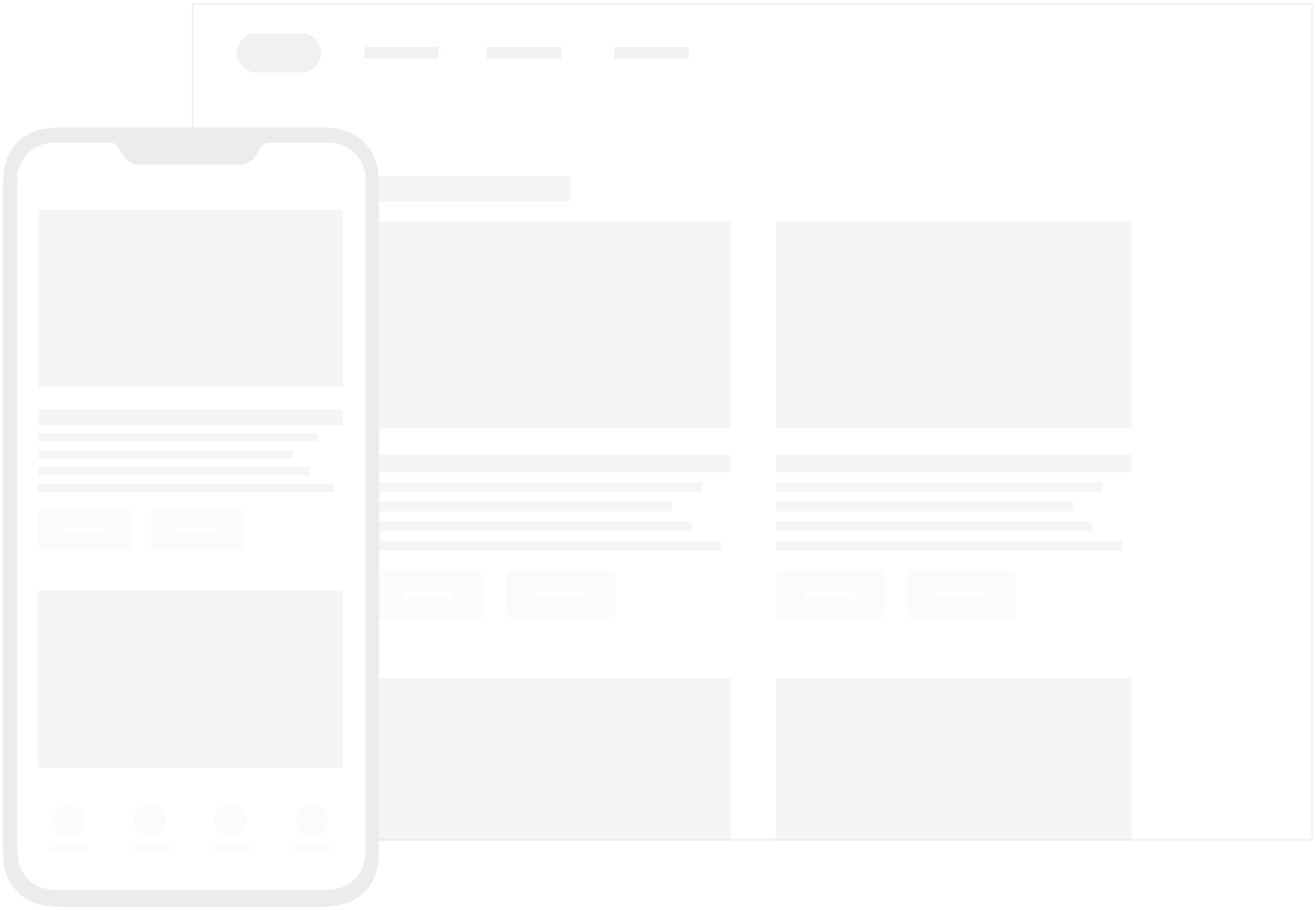 Eine In-App-Nachricht, die vom unteren Rand des Telefondisplays herabgleitet, zeigt an: "Menschen sind kompliziert. Custom Engagement sollte nicht sein." Im Hintergrund wird die gleiche In-App-Nachricht in der unteren Ecke einer Internetseite angezeigt.