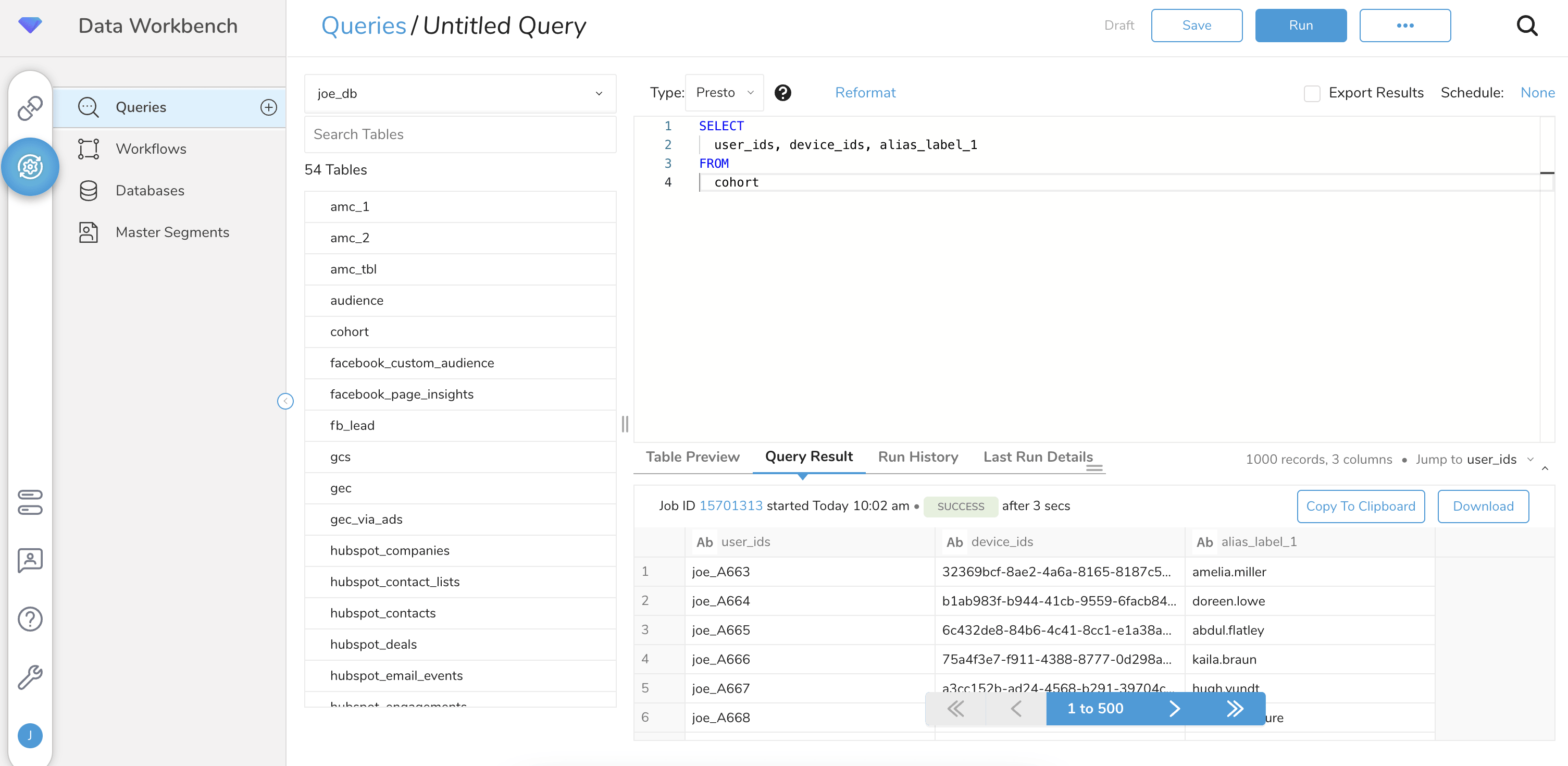 Treasure Data Integrations-Hub-Katalog