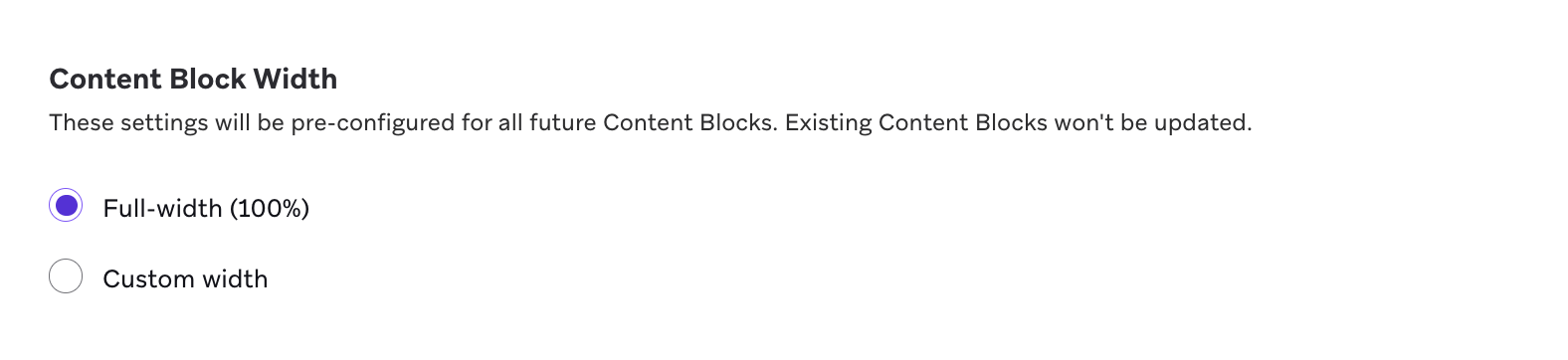 Content-Block-Breite auf 600px eingestellt.