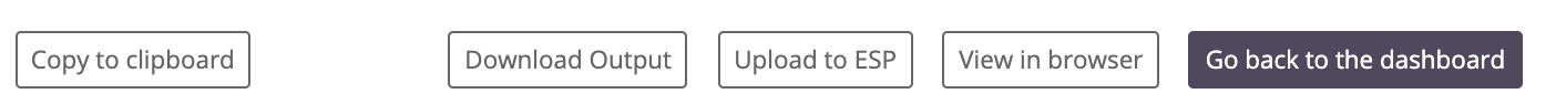 Stensul-Upload-Optionen