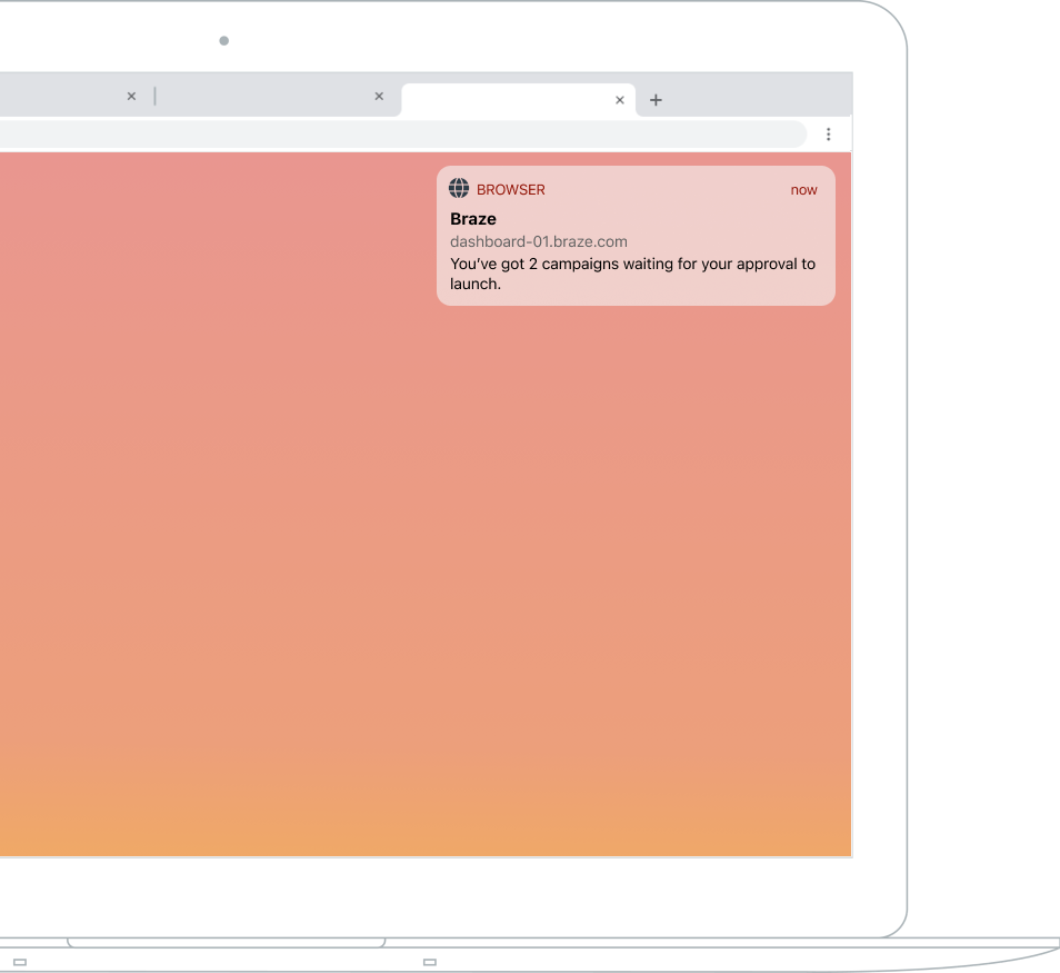 Push-Benachrichtigung in einem Webbrowser