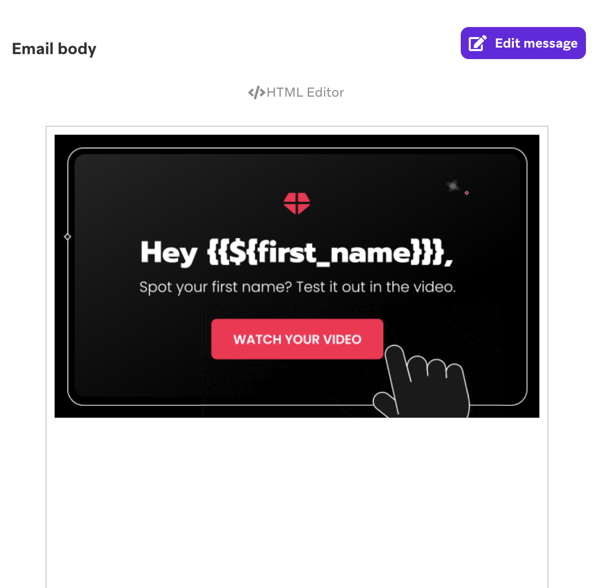 Vista previa de Blings Braze.