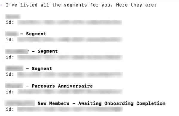 ¿Cuáles son las funciones disponibles de Braze? Pregunta y respuesta en Gemini CLI.