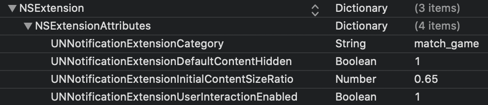 Las opciones del botón de notificación que se encuentran en la configuración del creador de mensajes push.