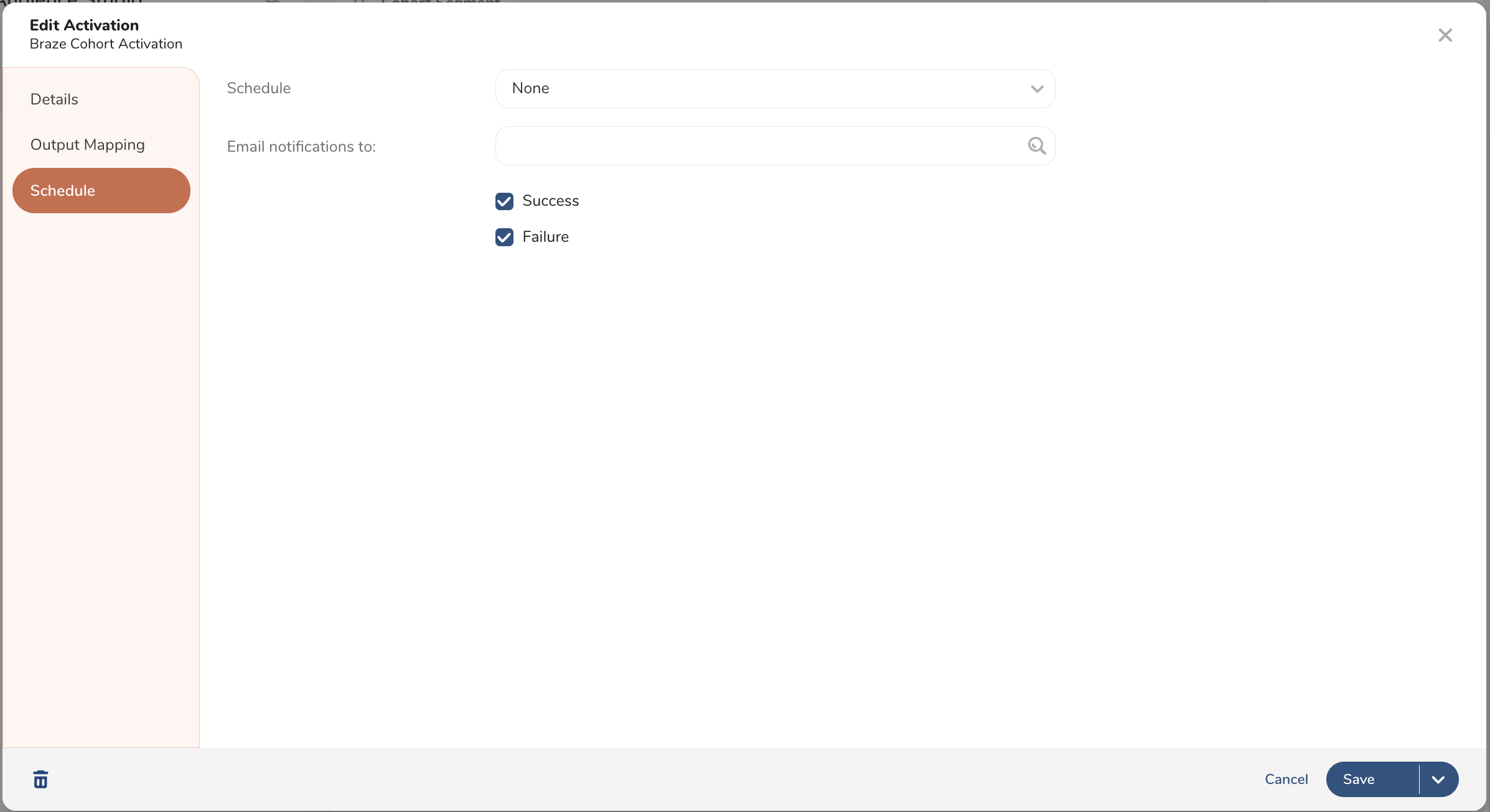 Calendario de activación de las integraciones de Treasure Data