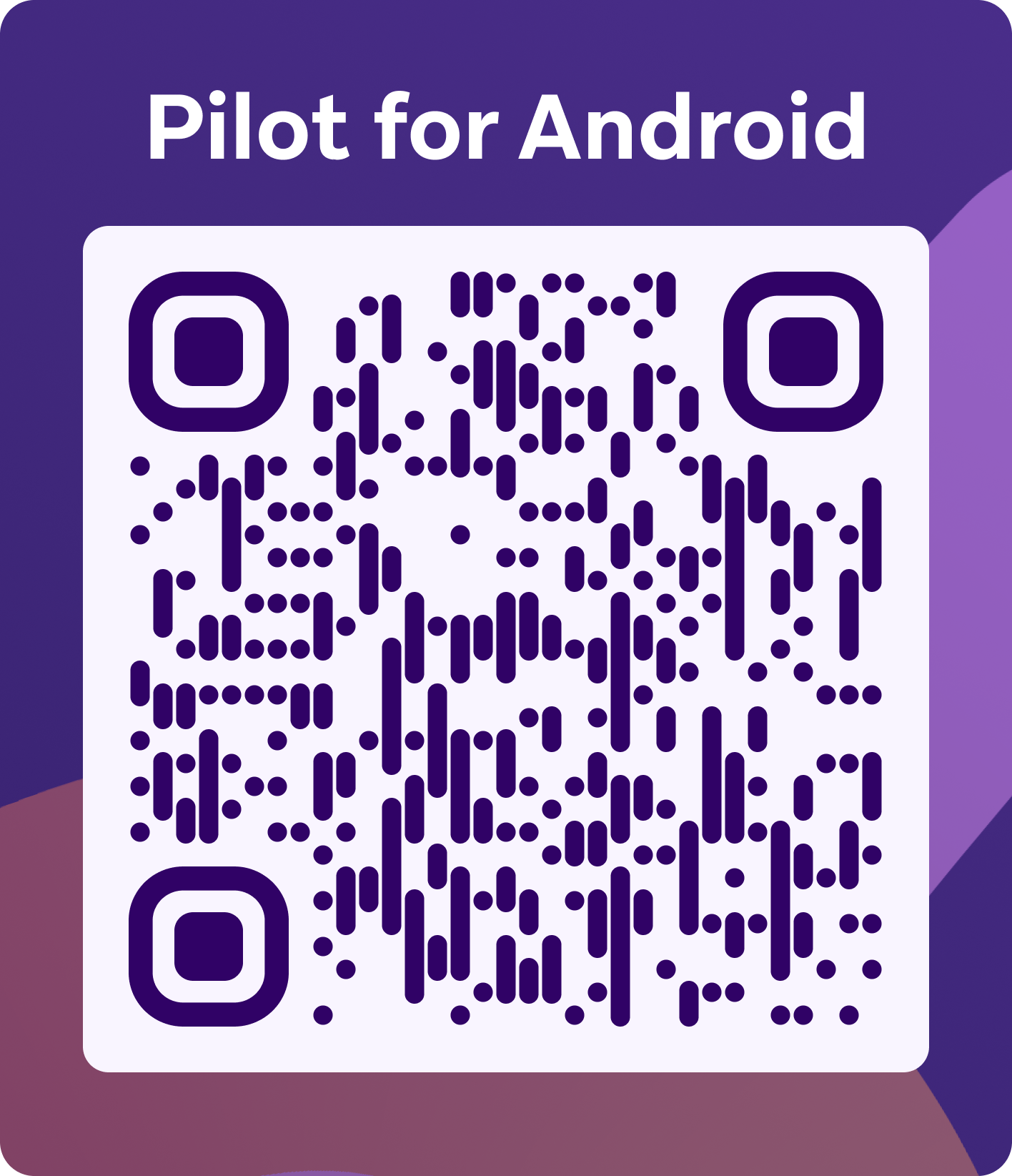 Code QR pour Android.