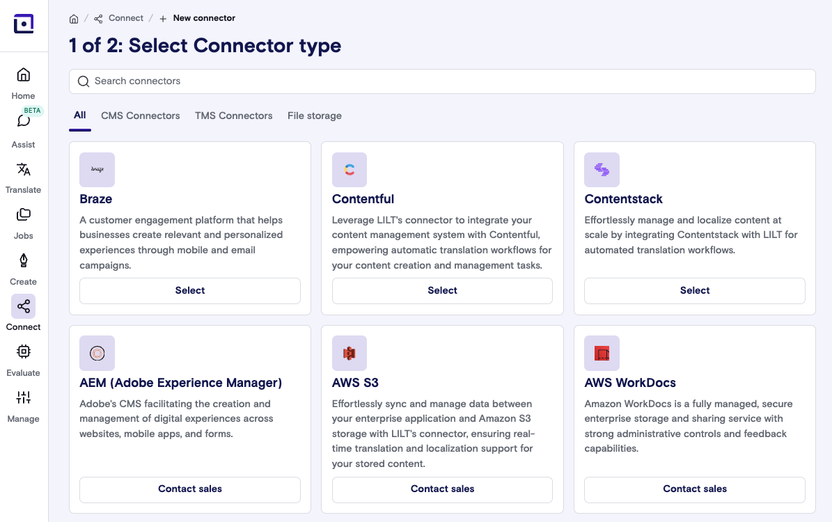 Brazez le connecteur en LILT.