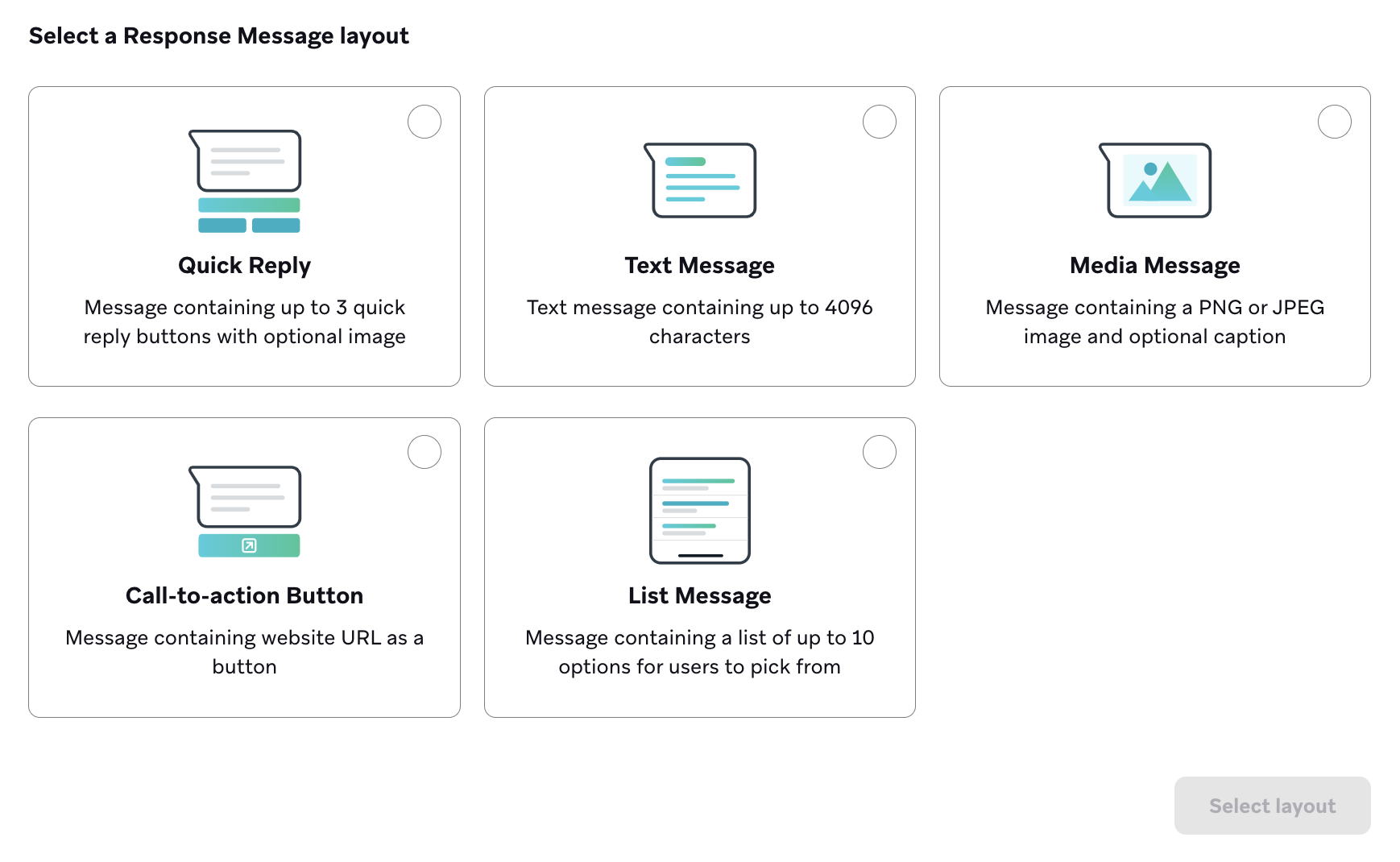 Composeur du messages de réponse pour un message de réponse qui accueille les nouveaux utilisateurs avec un code de réduction.