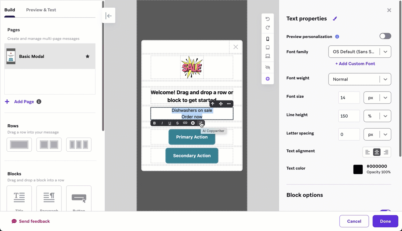 GIF de la rédactrice en chef de l'intelligence artificielle.