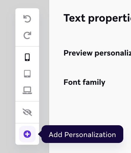 Icône pour ajouter la personnalisation du liquide.
