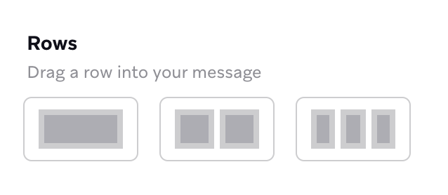 Des rangs que vous pouvez ajouter dans votre message in-app.
