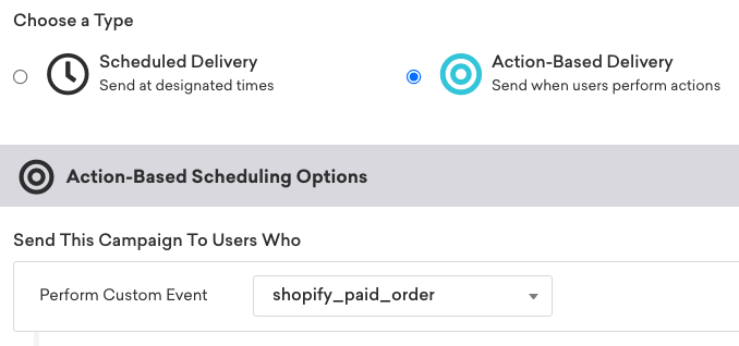 カスタムイベント"shopify_paid_order".