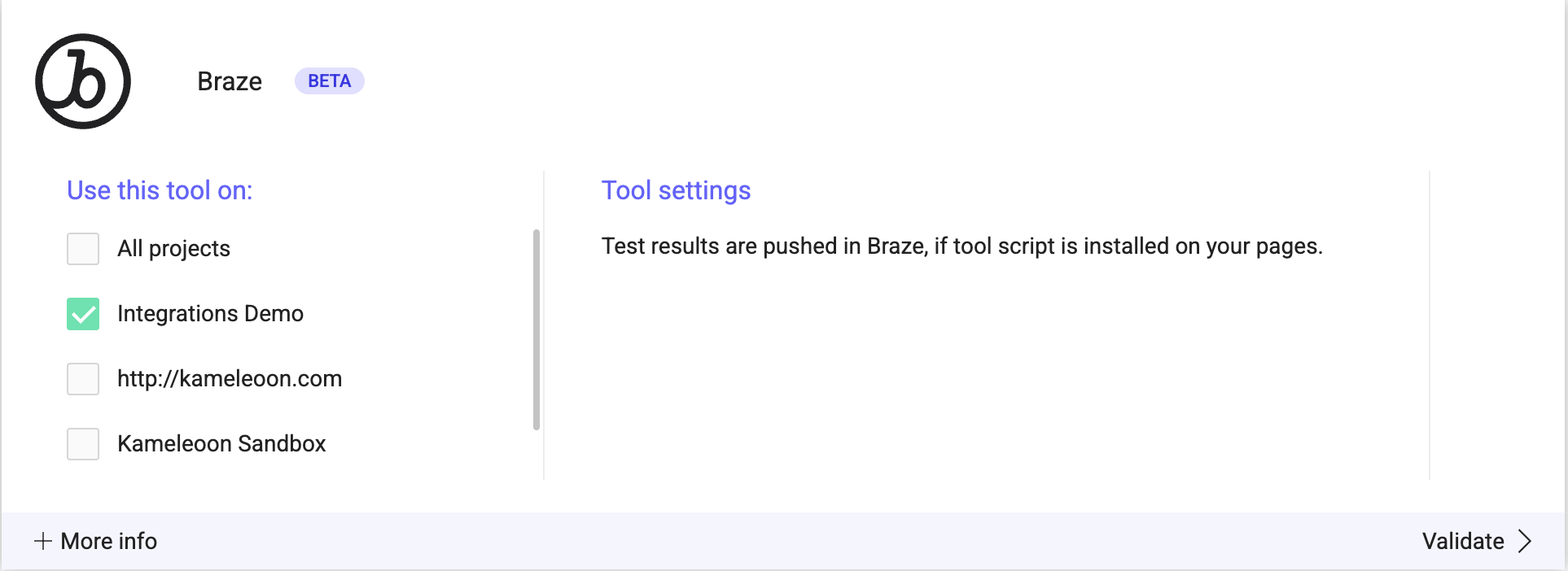 Kameloon의 Braze 도구 아이콘.