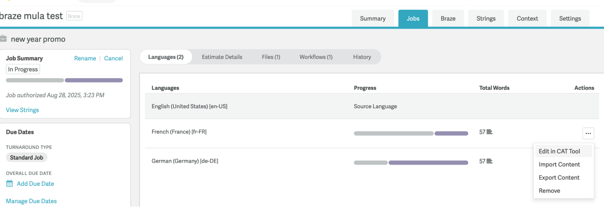 Ferramenta CAT de tradução.