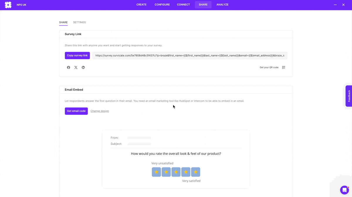 Obter código de e-mail